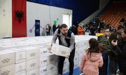 Arnavutluk'ta 3 bin 500 aileye gıda paketi ulaştırılacak