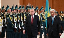 Erdoğan, Kazakistan Bağımsızlık Sarayı'nda