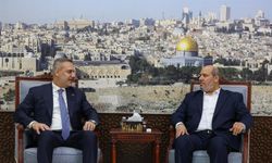 Bakan Fidan'dan oğlu şehit olan Hamas liderine taziye