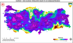 Haziran ayında 2025'e göre 2 kat yağış ölçüldü