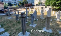 Haydarhane Camii Haziresi’ndeki mezar taşları onarıldı