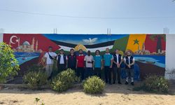 Senegal'de otizmli çocuklardan Kudüs grafitisi