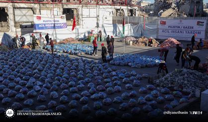 TDV, Gazze’de ihtiyaç sahiplerine gıda kolisi dağıttı