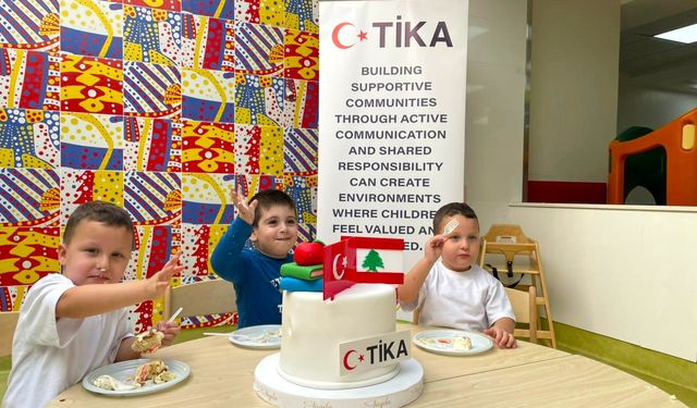 Lübnanlı çocuklar TİKA'nın projesi ile gülümsüyor