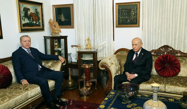 Erdoğan - Bahçeli görüşmesi sona erdi