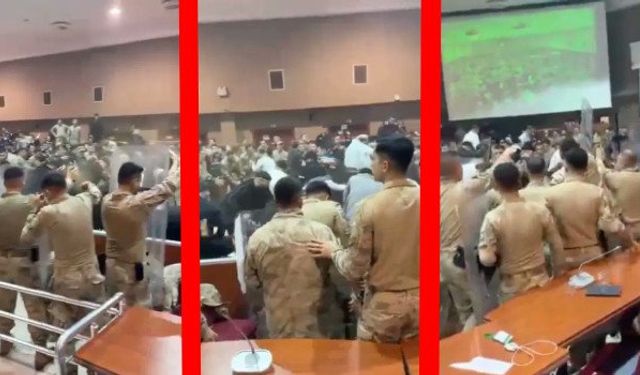 Savaş alanına dönen duruşmayı çeken avukatlara gözaltı