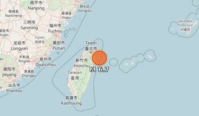 Tayvan'da 7.0'lık depremle ilgili kazada 1 kişi öldü