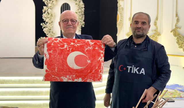 Türkmen Kardeşlik Ocağı Bağdat'ta ebru sanatını tanıttı