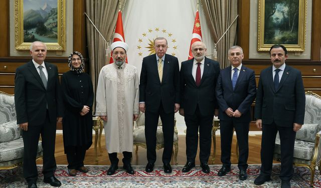 Erdoğan, Diyanet İşleri heyetini kabul etti
