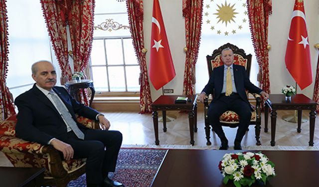 Erdoğan, Numan Kurtulmuş'u kabul etti