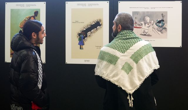 "Ümmetin İmtihanı: Gazze" karikatürleri Meclis sergisinde