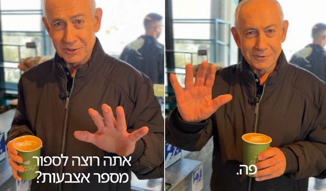 Netanyahu'dan 'ölmedim' mesajı: Parmaklarımı sayın