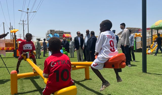 İç savaşta yoğun göç alan Port Sudan'a çocuk parkı desteği