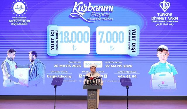 Türkiye Diyanet Vakfı kurban bedellerini açıkladı