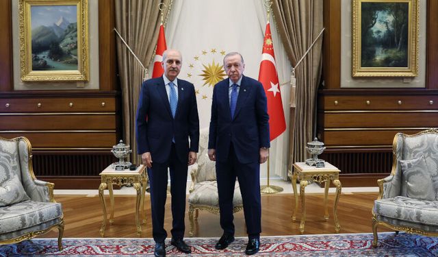 Erdoğan, Meclis Başkanı Kurtulmuş'u kabul etti