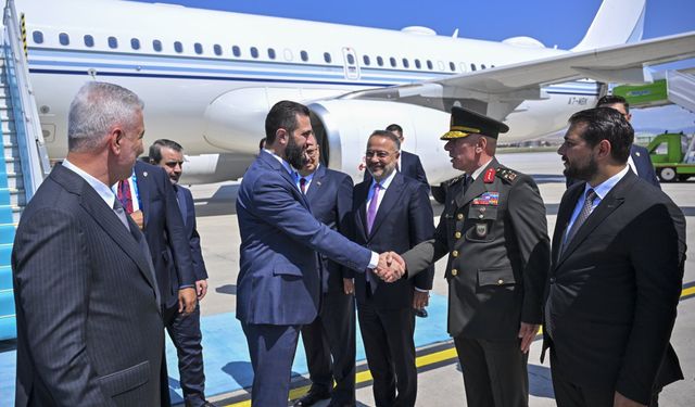 Ahmed Şara Trump ile görüşmek için Ankara'da