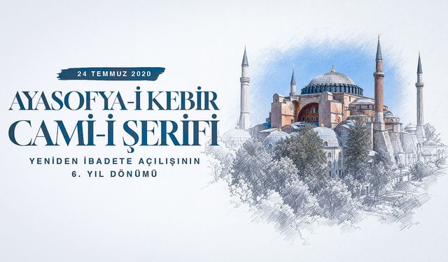 Erdoğan: Ayasofya'nın dirilişi mübarek olsun