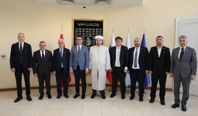 YTB Başkanından, Bulgaristan'ın yeni başmüftüsüne ziyaret