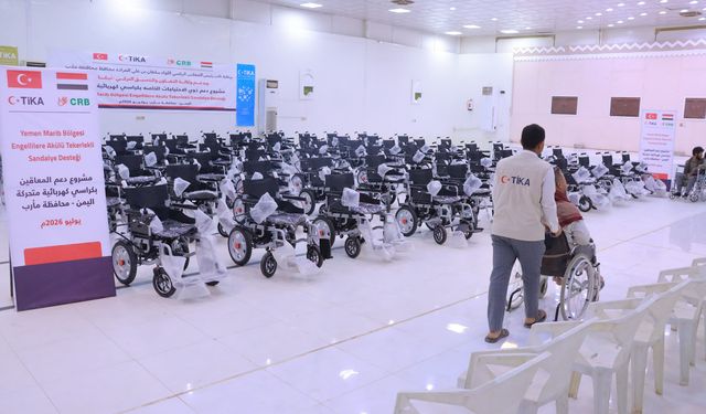 Yemen'de savaş mağdurlarına akülü araç desteği