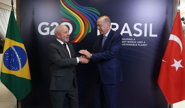 Erdoğan, Brezilya lideri ile görüştü