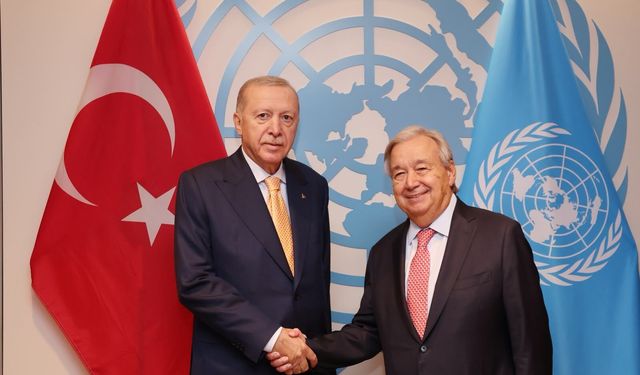 Erdoğan, görev süresi dolan BM Genel Sekreteri ile görüştü