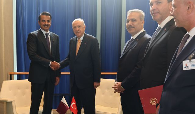 Erdoğan, Katar Emiri ile görüştü