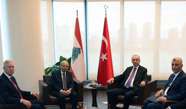Erdoğan: Lübnan'da yeni bir uluslararası güce ihtiyaç var