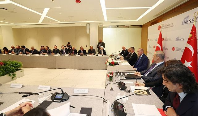 Erdoğan, think-tank temsilcileriyle bir araya geldi