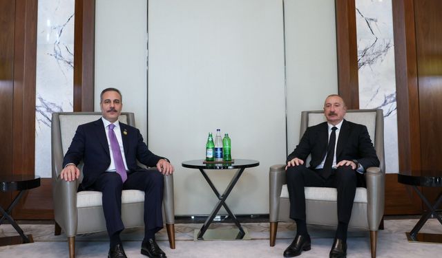 İlham Aliyev, Hakan Fidan'ı kabul etti