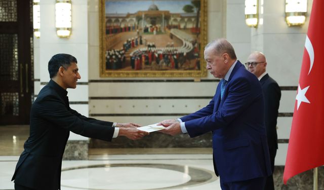 Erdoğan, büyükelçilerin güven mektuplarını kabul etti