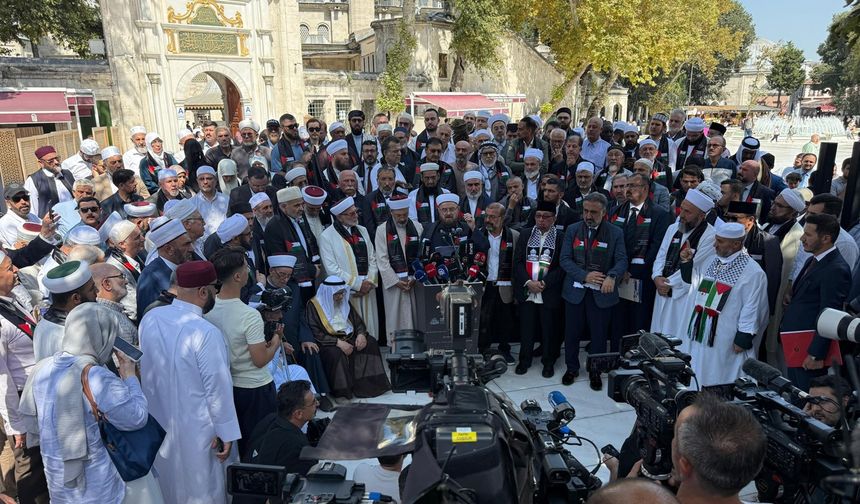 Gazze için 50 ülkeden İslam alimleri İstanbul'da buluştu!