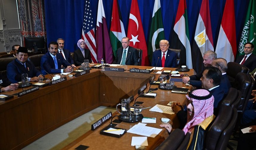 Trump, Müslüman ülke liderleriyle Gazze'yi görüştü