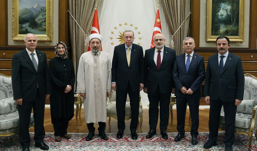 Erdoğan, Diyanet İşleri heyetini kabul etti