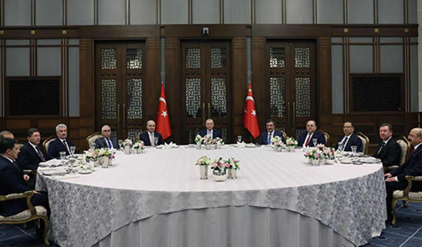Erdoğan, üç erkin temsilcilerini kabul etti