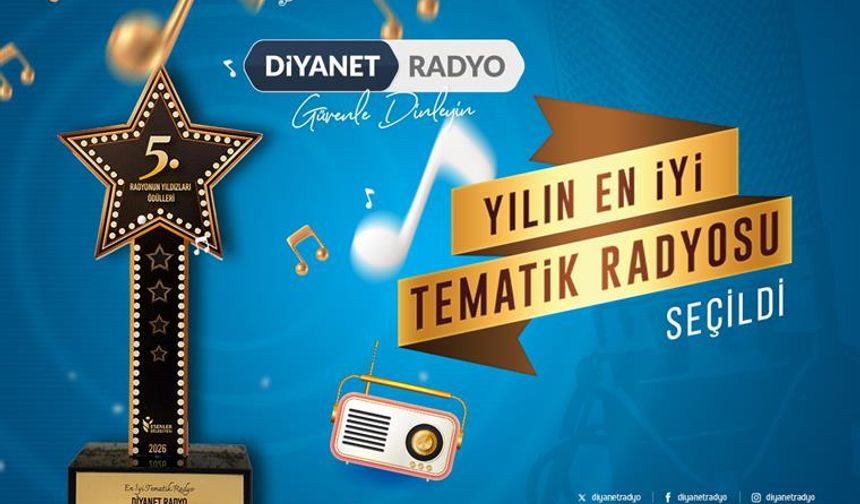 Diyanet Radyo “Yılın En İyi Tematik Radyosu” seçildi