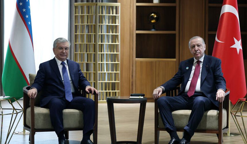 Cumhurbaşkanı Erdoğan Türkistan'da temaslarına başladı