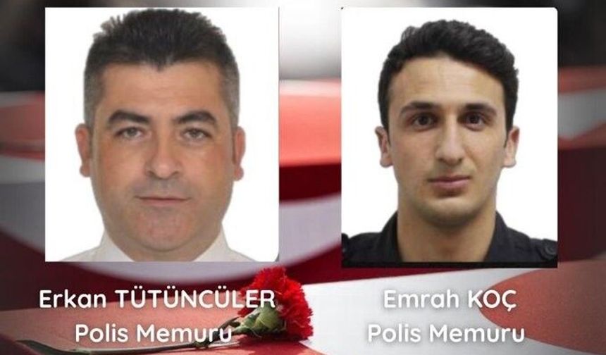 Silahlı kavgaya müdahale eden 2 polis şehit oldu