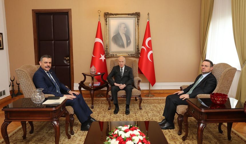 İçişleri ve Adalet bakanları, Devlet Bahçeli'yi ziyaret etti
