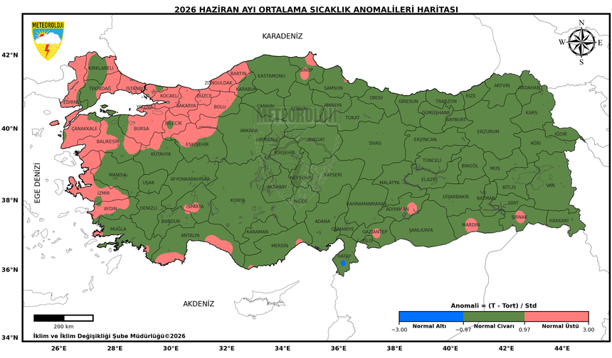 Haziran Marmara ve Ege'de normalden sıcak geçti