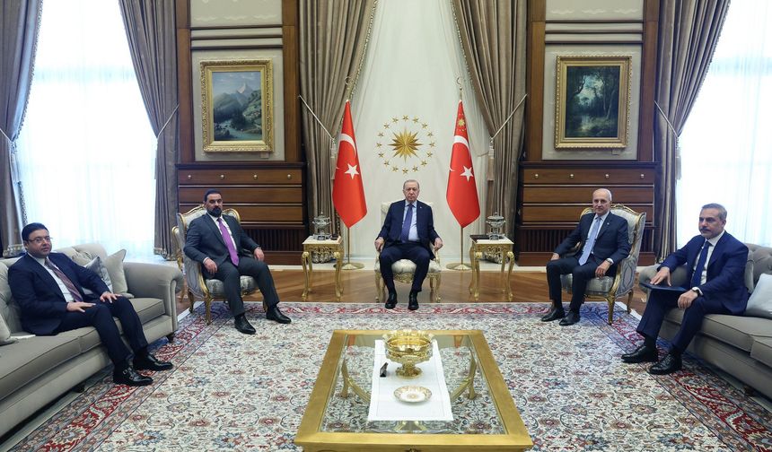 Erdoğan, Irak Meclis Başkanı Halbusi'yi kabul etti
