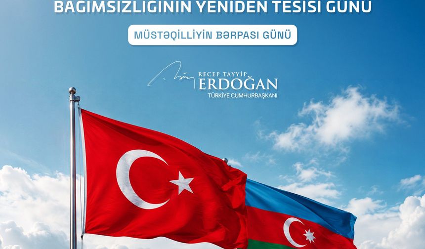 Erdoğan'dan Aliyev'e 'gardaşım' mesajı