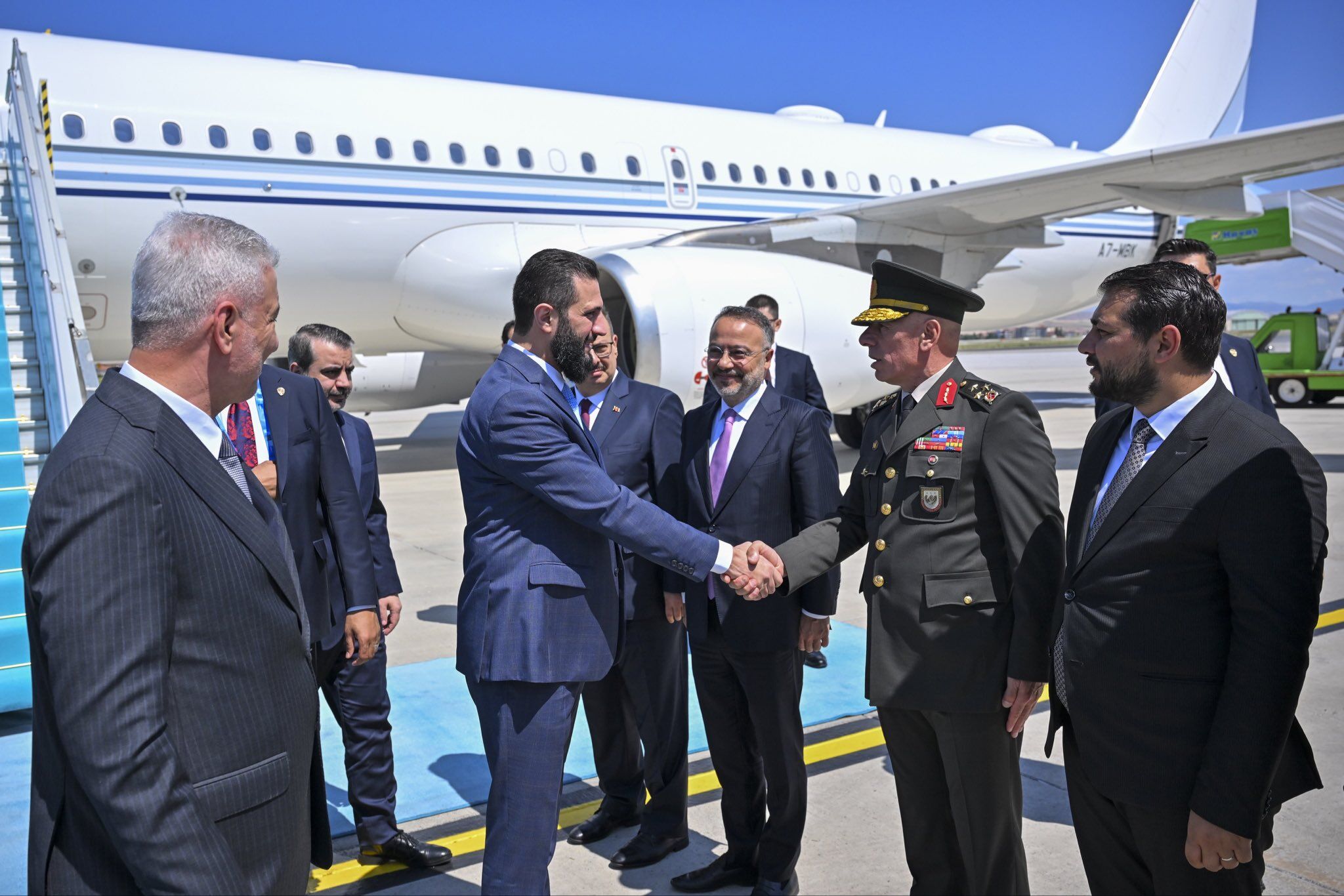 Ahmed Şara Trump ile görüşmek için Ankara'da