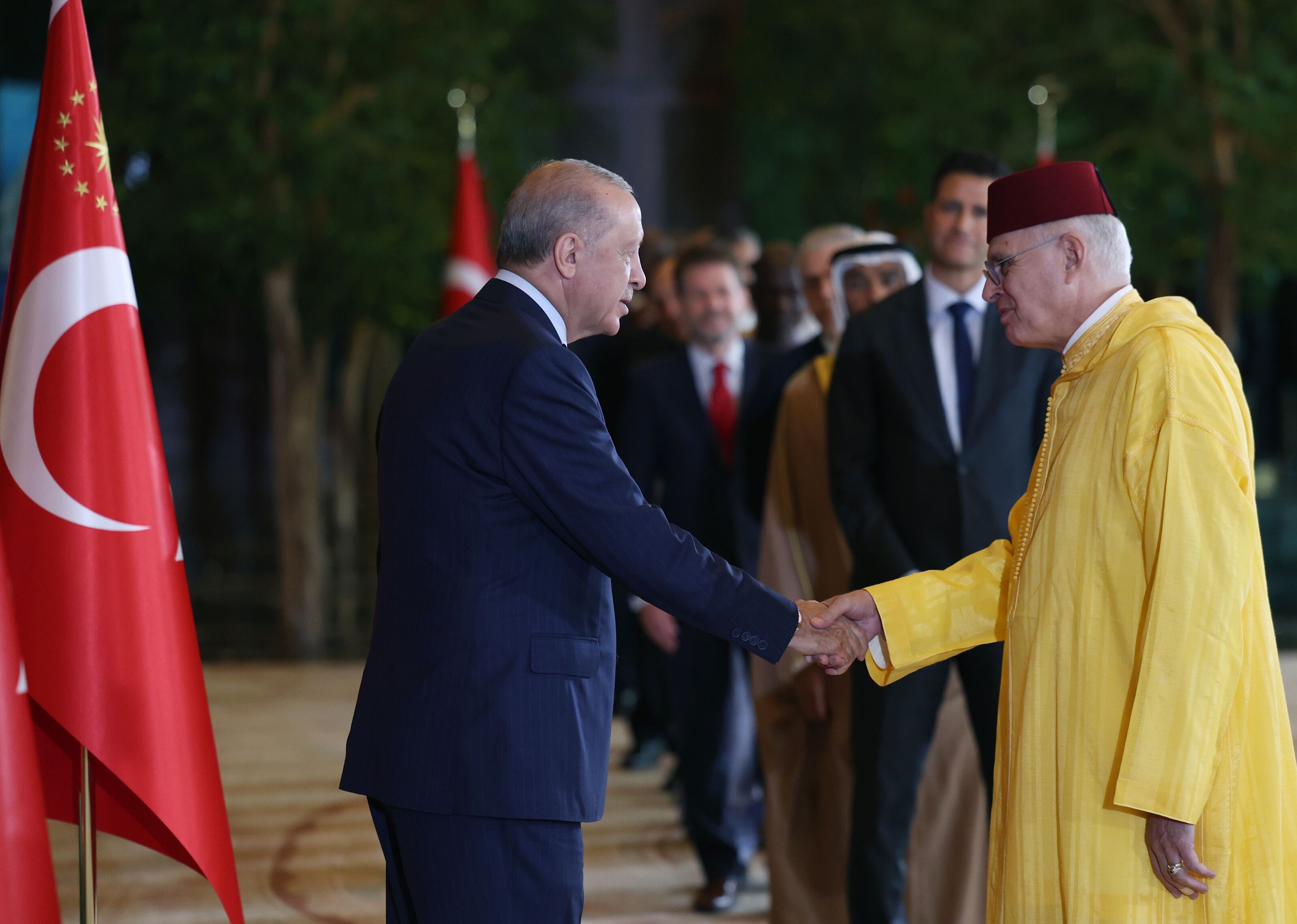 Erdoğan Külliye'de tebrikleri kabul etti